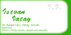 istvan vatay business card